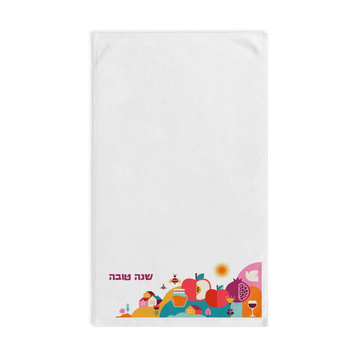 Set of 3 Rosh Hashanah Themed Hand Towels