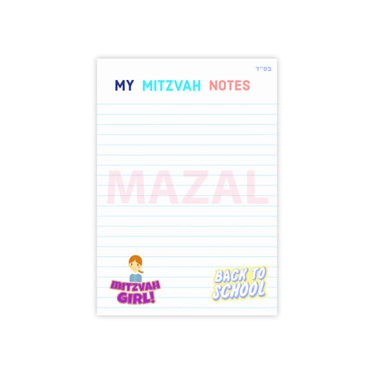 Post-it® Mitzvah Notes - Girls