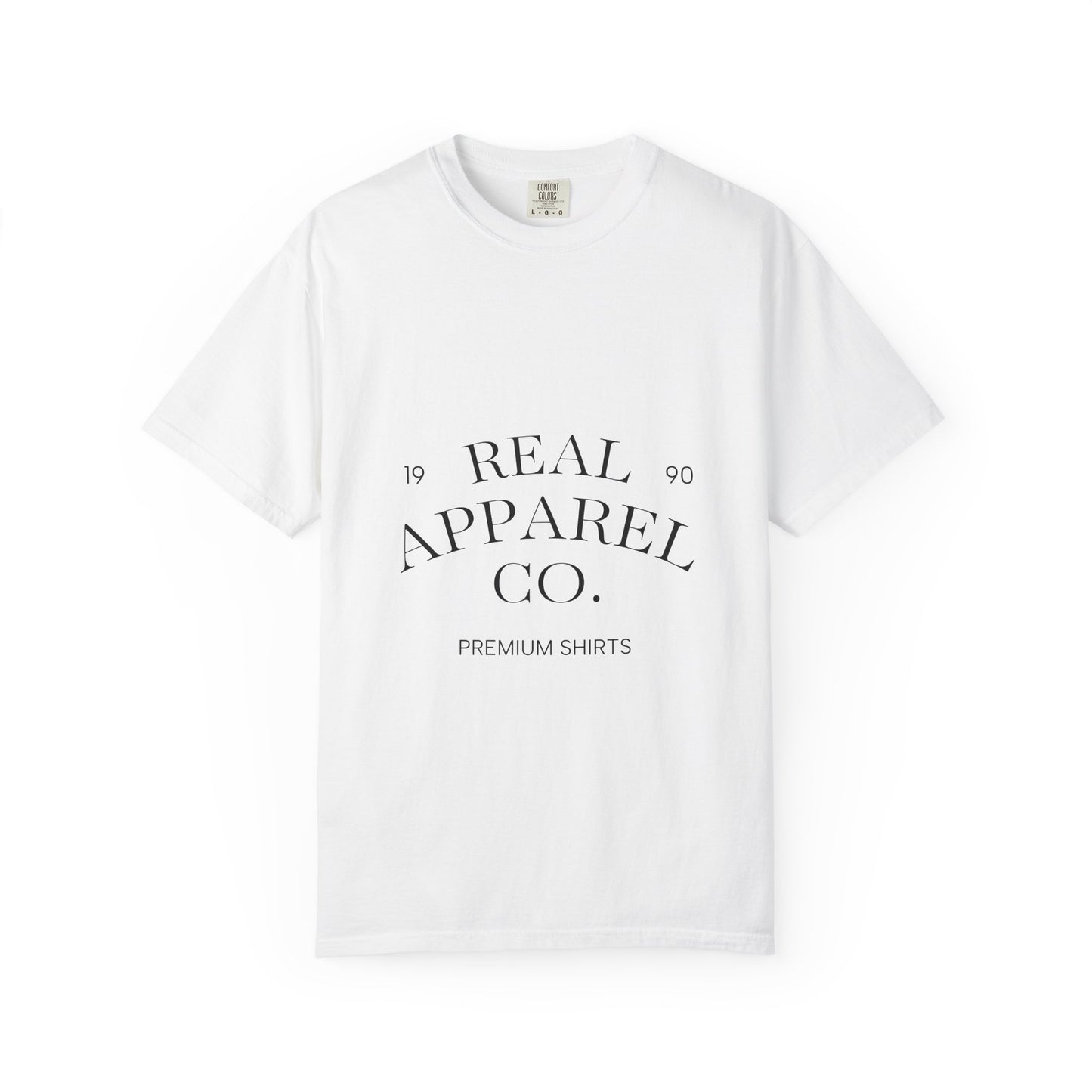Vintage Logo T-Shirt — "Real Apparel Co. Premium Shirts"