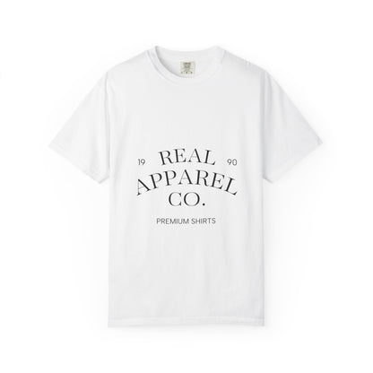Vintage Logo T-Shirt — "Real Apparel Co. Premium Shirts"