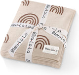 Whimsy Collection - Luxury 100% Cotton Knit Swaddle Baby Blanket
