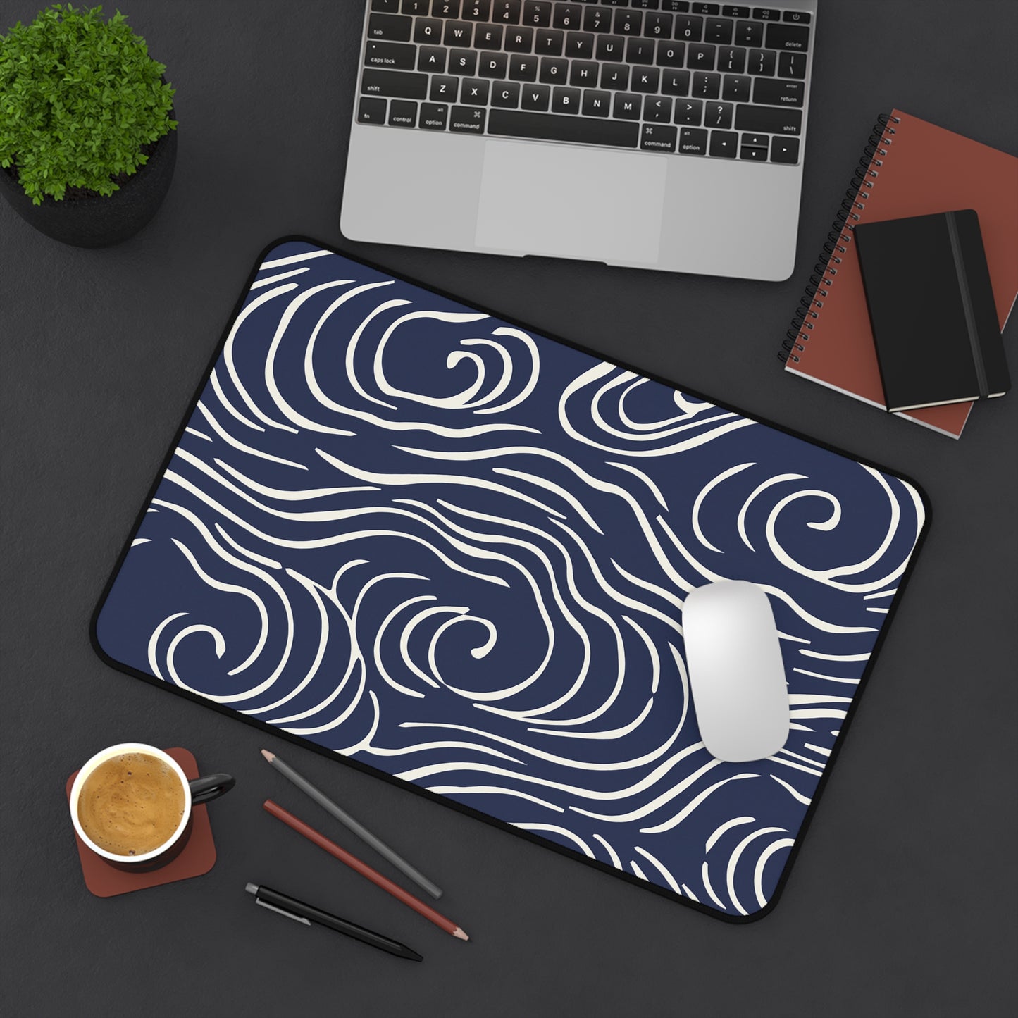 “Midnight Waves” Desk Mat