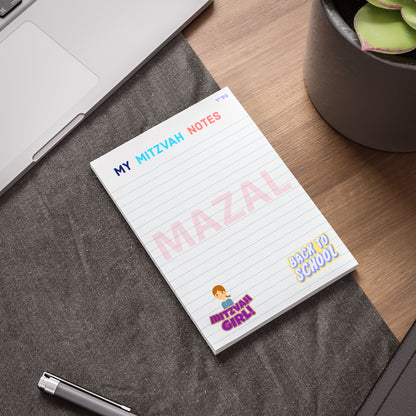 Post-it® Mitzvah Notes - Girls