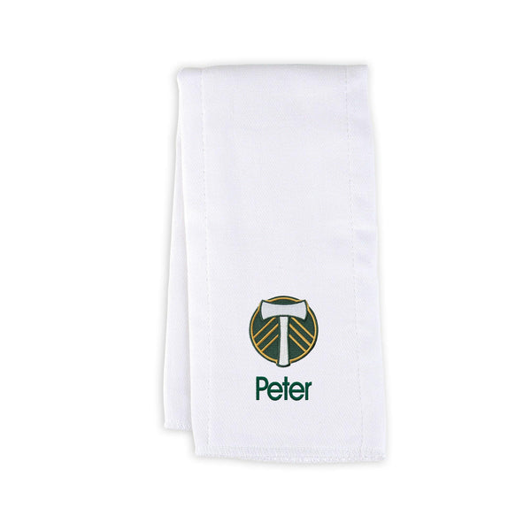 Personalized Portland Timbers Burp Cloth